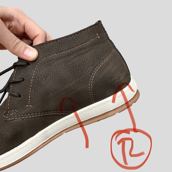 G.H. Bass & Co. Men's Sonoma-2-WX-B Dark Gray Chukka Boots Shoes Size 9 - Picture 6 of 9